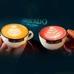 Art Latte with Beetroot & Turmeric at Amberdo
